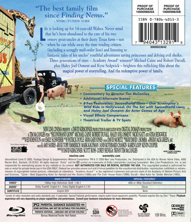 Secondhand Lions [Blu-ray]