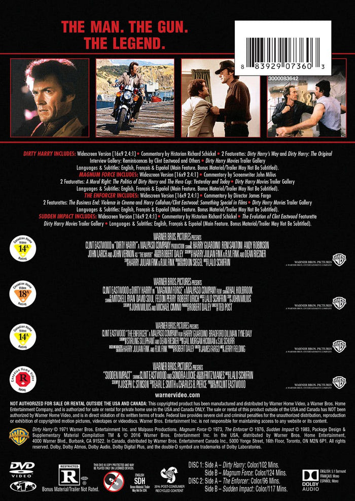 Dirty Harry Collection (Box Set) [DVD]