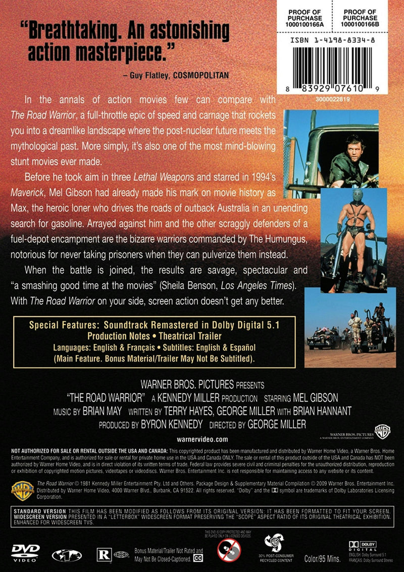 The Road Warrior [DVD]