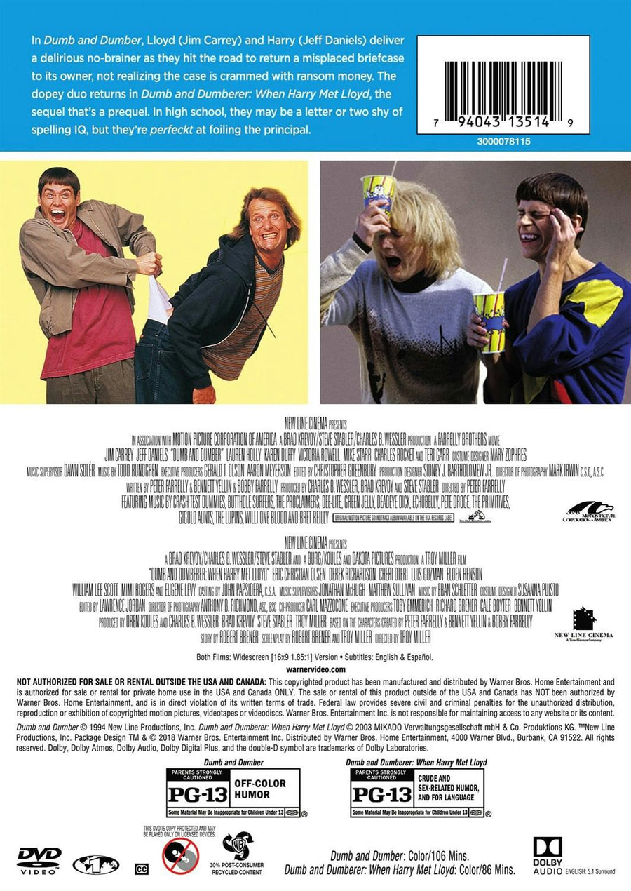 Dumb and Dumber/Dumb and Dumberer (DVD Double Feature) [DVD]