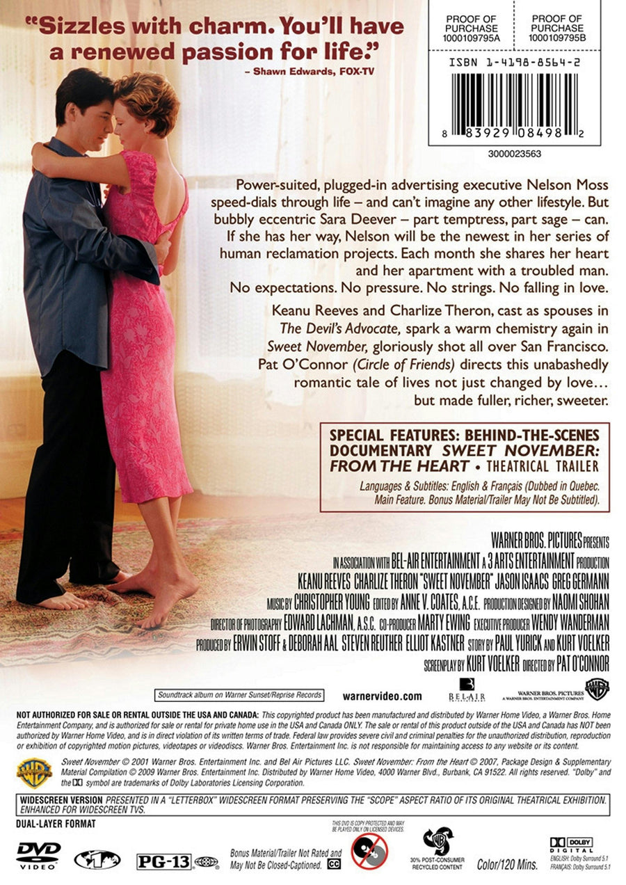 Sweet November (DVD New Packaging) [DVD]