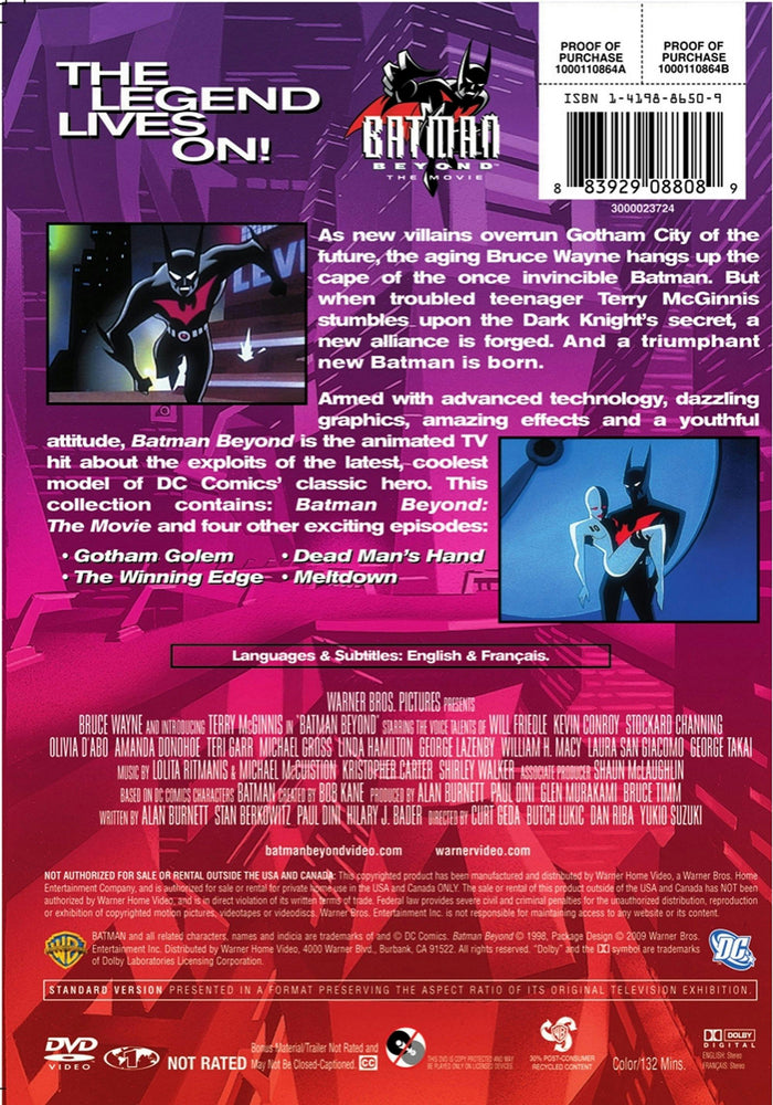 Batman Beyond: The Movie (DVD New Packaging) [DVD]