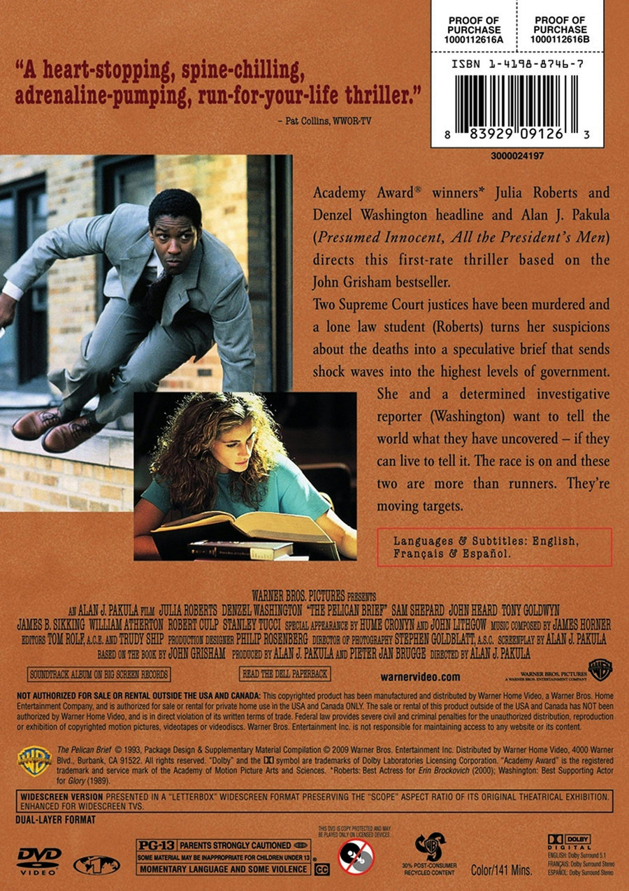 The Pelican Brief (DVD New Packaging) [DVD]