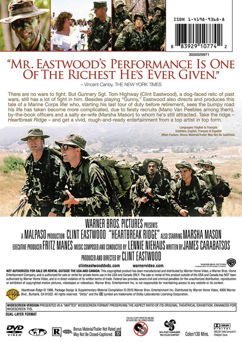 Heartbreak Ridge (DVD Widescreen) [DVD]