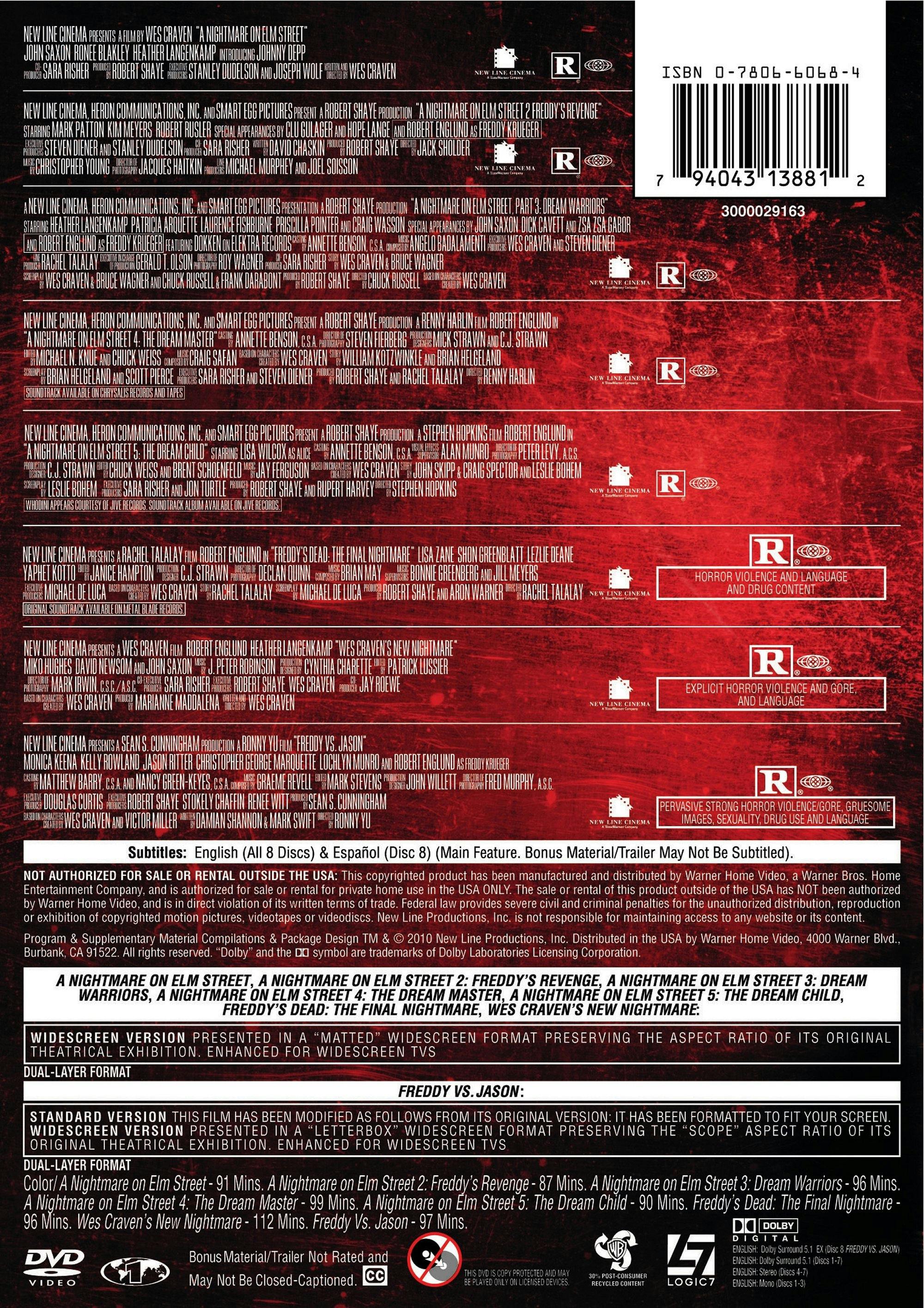 Nightmare on Elm Street Collection [DVD] – GRUV Entertainment