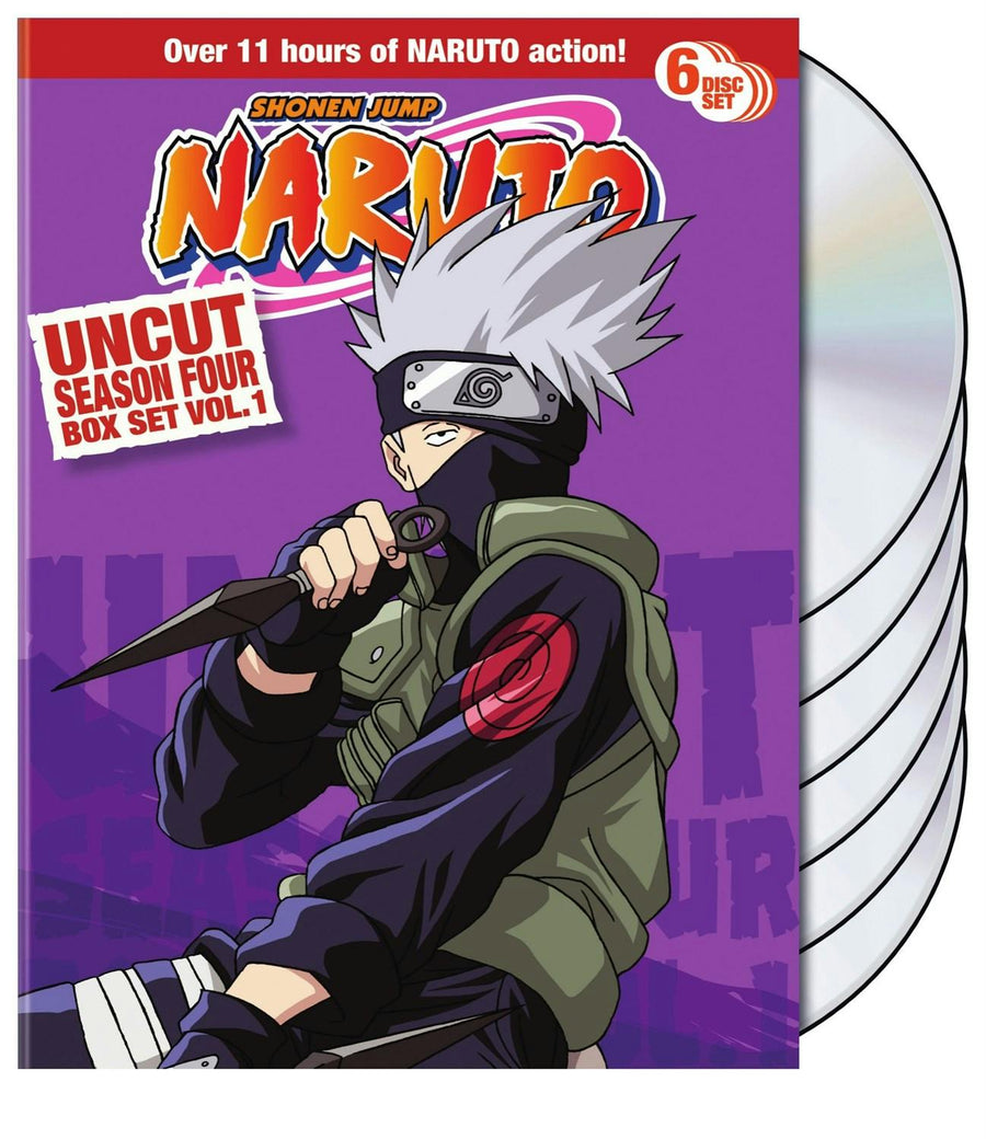 Naruto Uncut Season 4 Vol 1 Box Set [DVD]