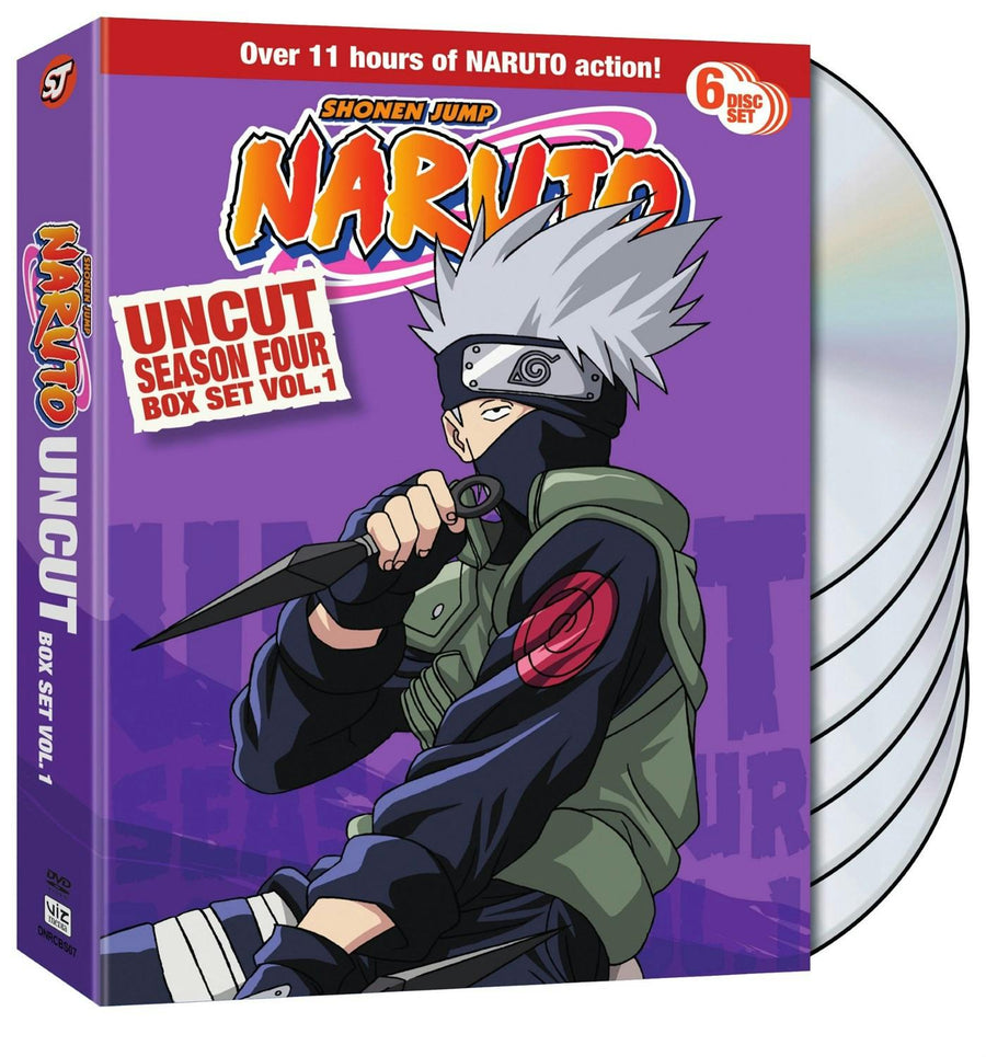 Naruto Uncut Season 4 Vol 1 Box Set [DVD]