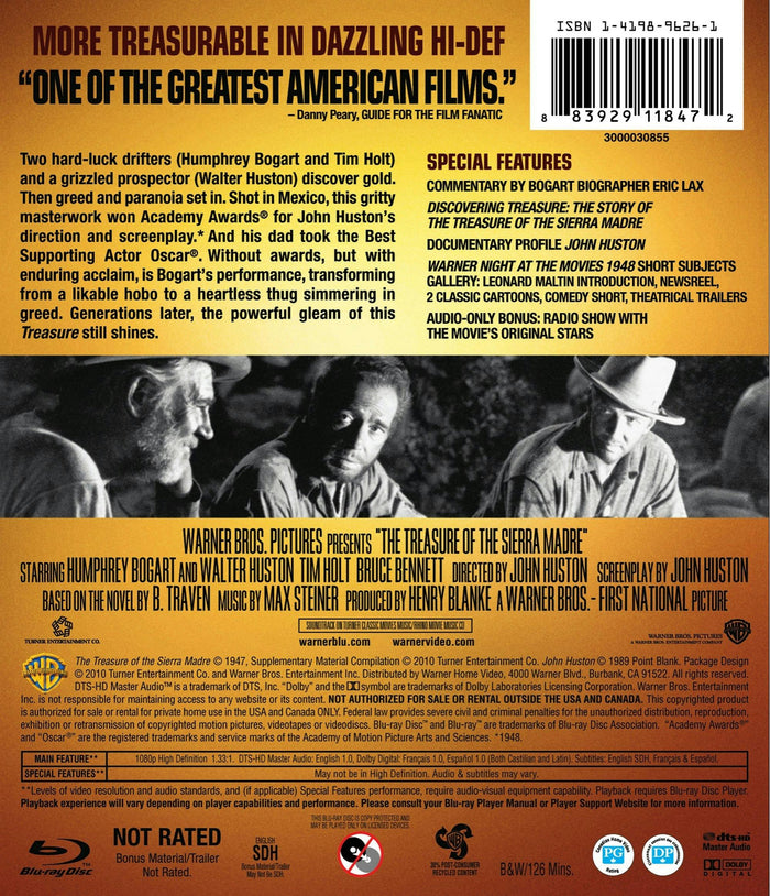 The Treasure Of The Sierra Madre [Blu-ray]