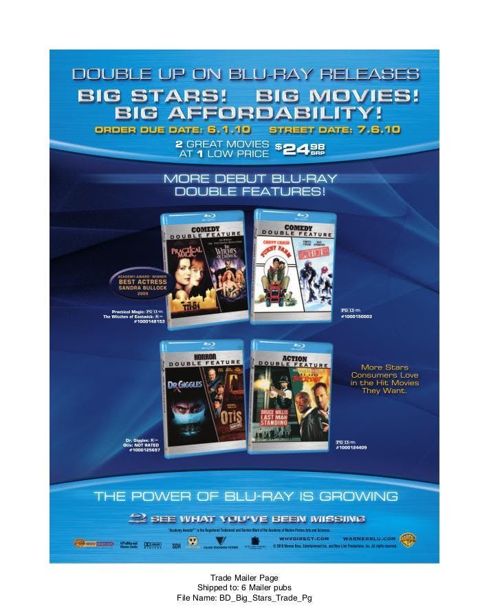 Practical Magic/The Witches of Eastwick (Blu-ray Double Feature) [Blu-ray]