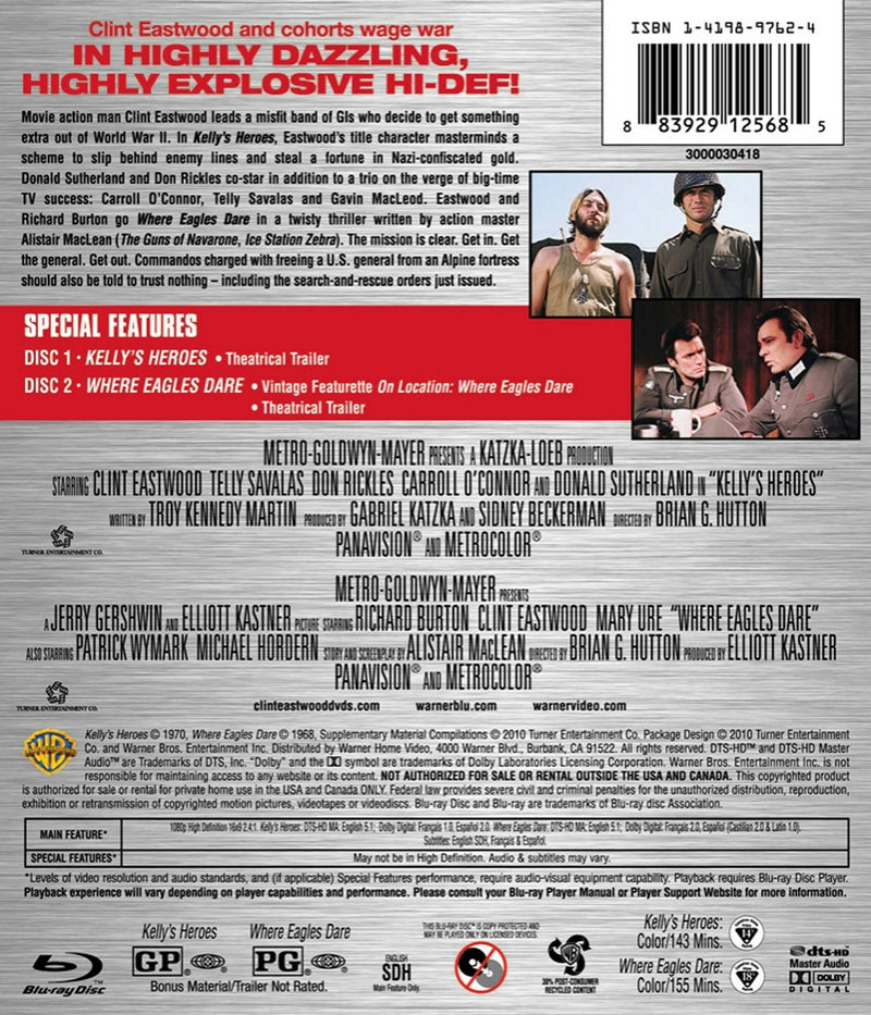 Kelly's Heroes / Where Eagles Dare (Blu-ray Double Feature) [Blu-ray]