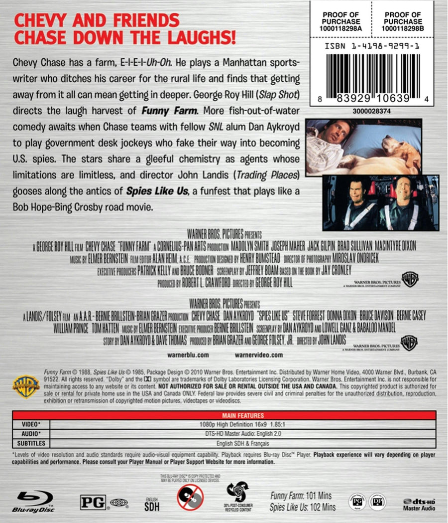 Funny Farm/Spies Like Us (Blu-ray Double Feature) [Blu-ray]
