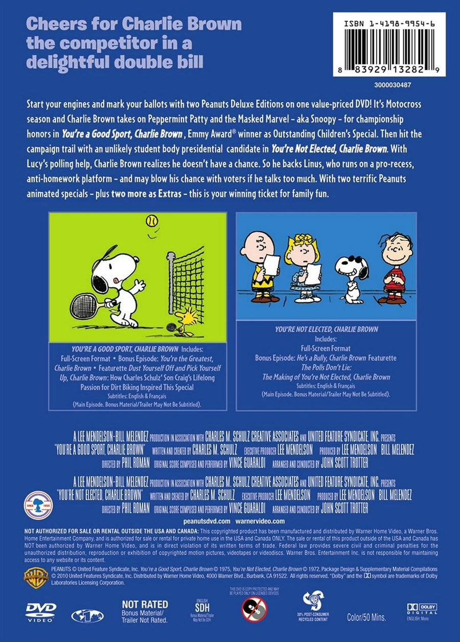 Peanuts Double Feature: You're A Good Sport, Charlie Brown / You're Not Elected, Charlie Brown (DVD Double Feature) [DVD]