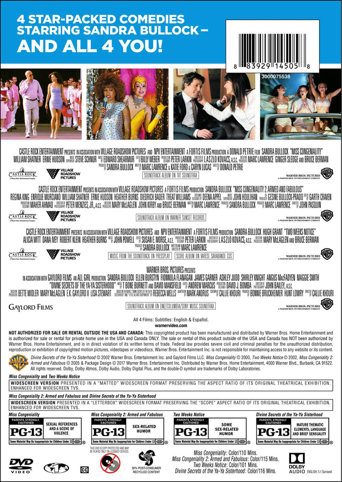 Sandra Bullock Comedy Collection [DVD]