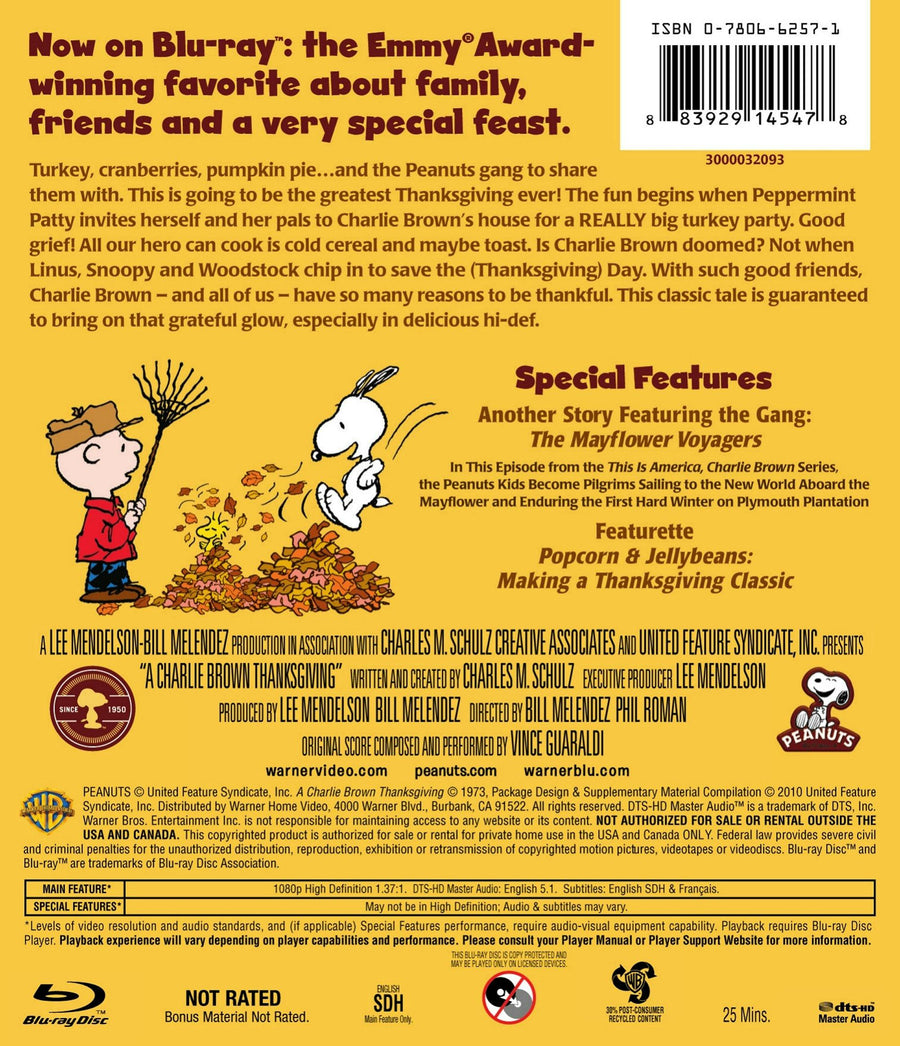 Charlie Brown: A Charlie Brown Thanksgiving [Blu-ray]