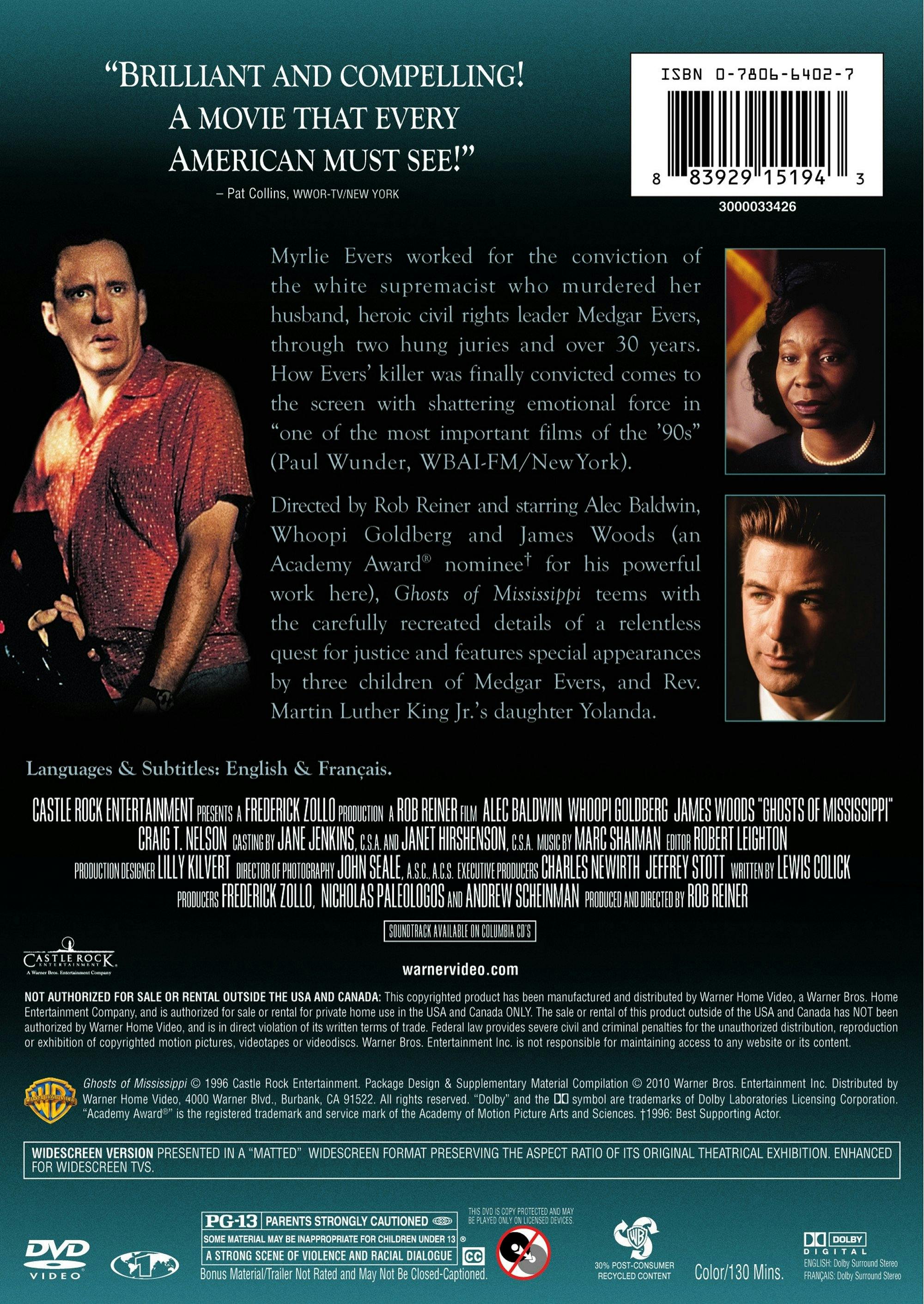 Ghosts of Mississippi (DVD New Packaging) [DVD] – GRUV Entertainment