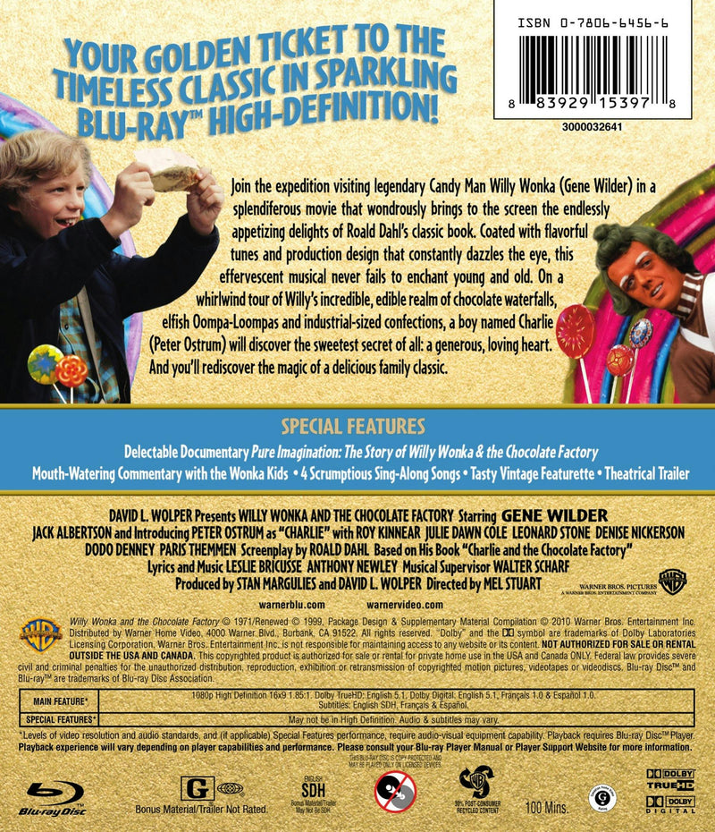 Willy Wonka & The Chocolate Factory (BD) [Blu-ray]