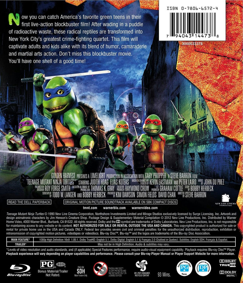 Teenage Mutant Ninja Turtles [Blu-ray]