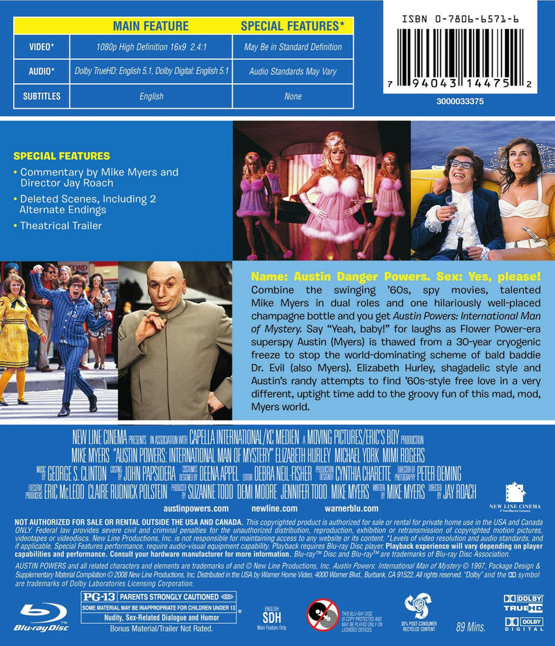 Austin Powers: International Man of Mystery [Blu-ray]