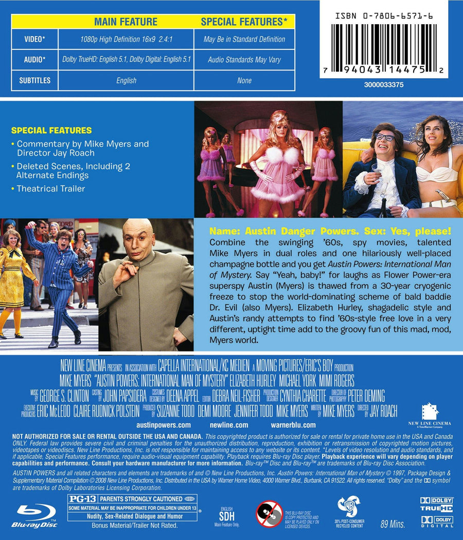 Austin Powers: International Man of Mystery [Blu-ray]
