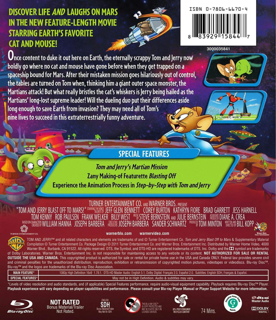 Tom and Jerry: Blast Off To Mars [Blu-ray]