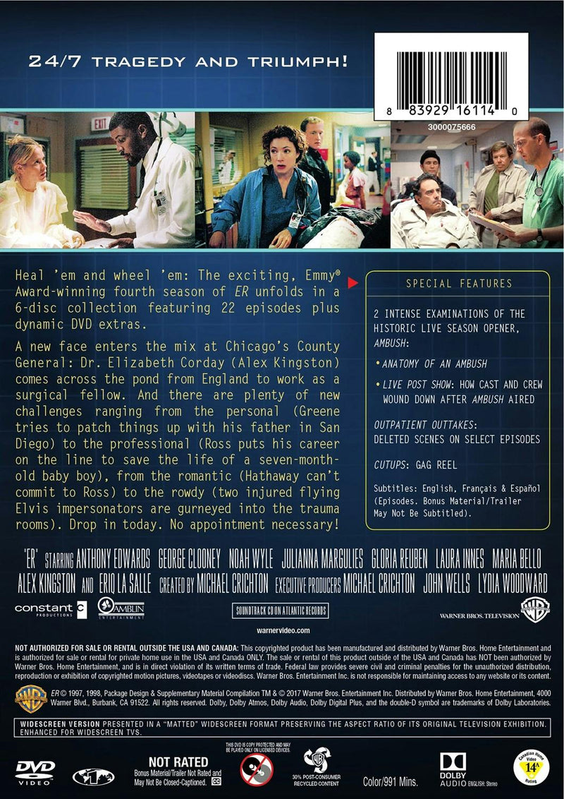 ER: The Complete Fourth Season [DVD]