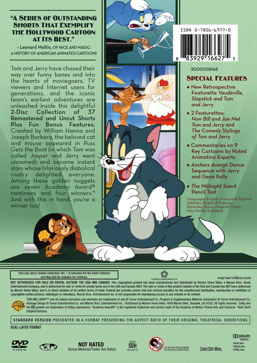 Tom and Jerry: Golden Collection - Volume 1 (DVD Set) [DVD]