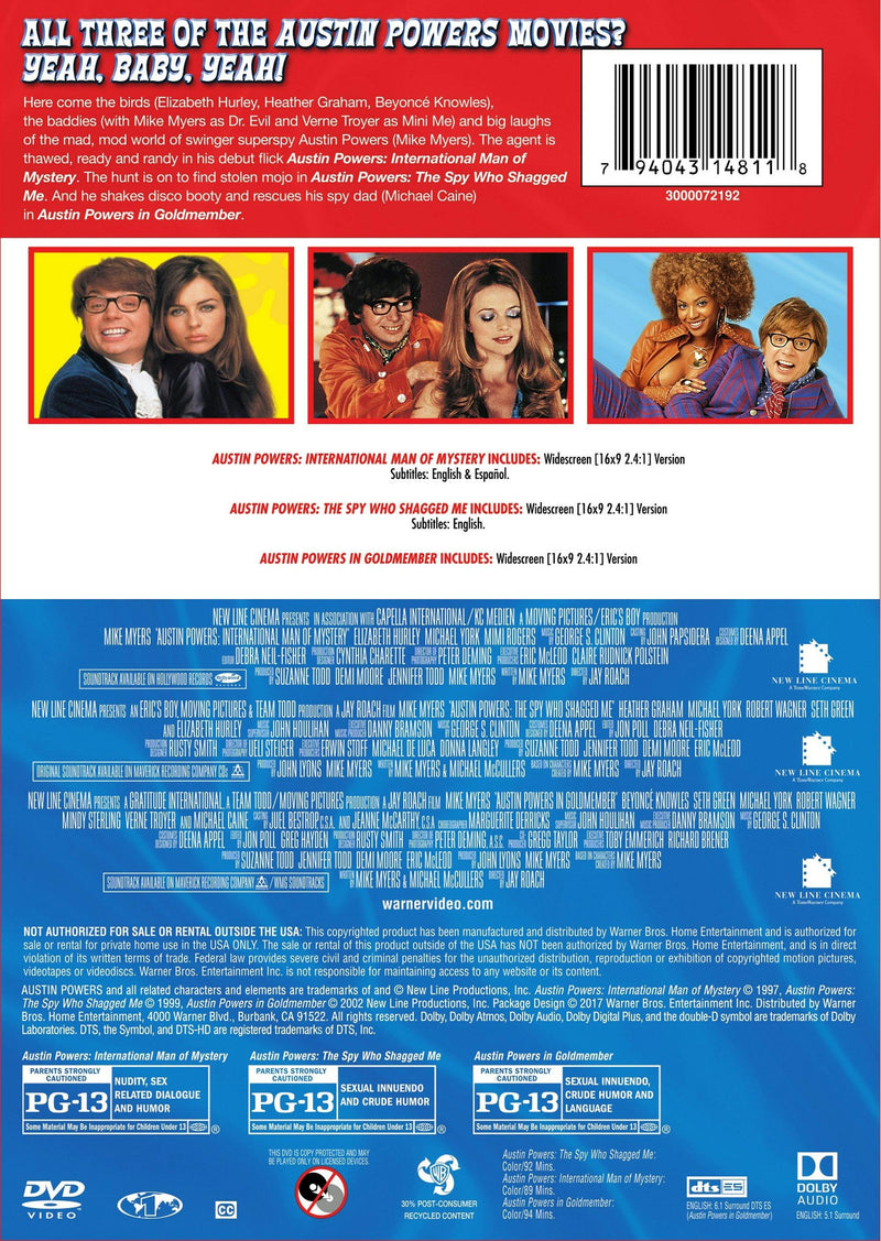 Austin Powers Trilogy (DVD Triple Feature) [DVD]