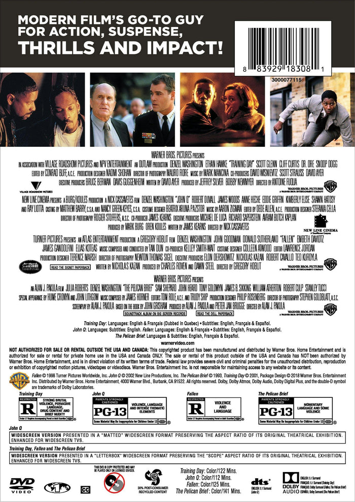 Denzel Washington Collection (Box Set) [DVD]