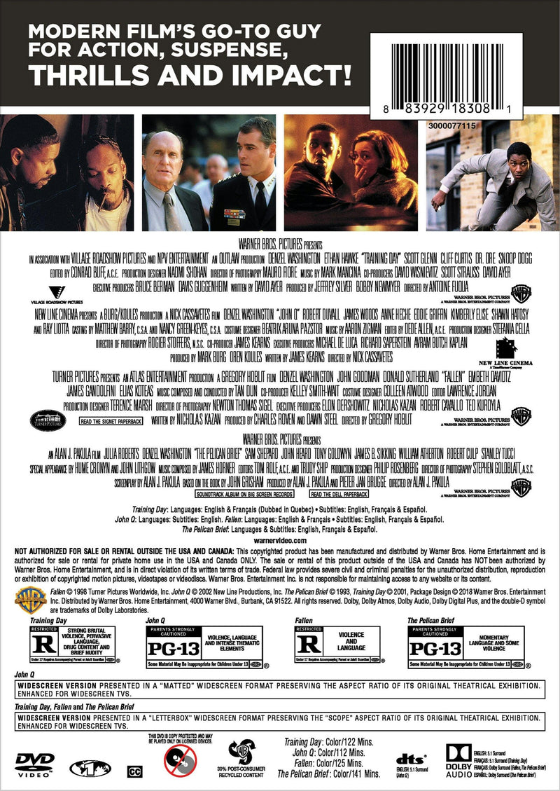 Denzel Washington Collection (Box Set) [DVD]