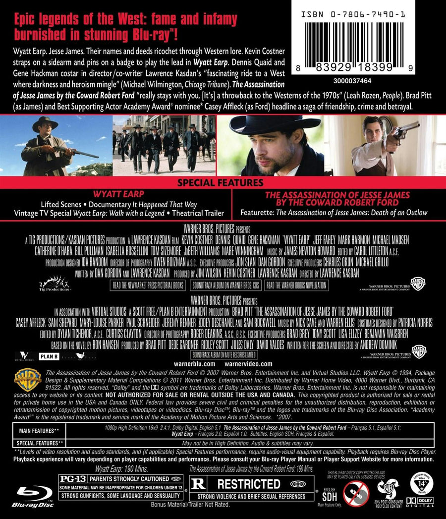 Wyatt Earp/ The Assassination of Jesse James (Blu-ray Double Feature) [Blu-ray]