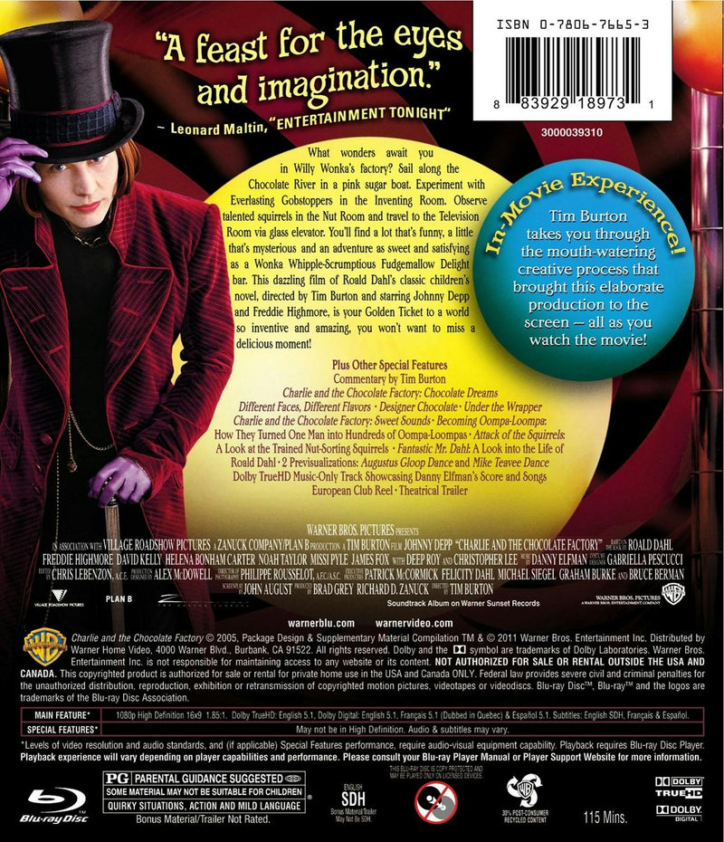 Charlie and the Chocolate Factory [Blu-ray]