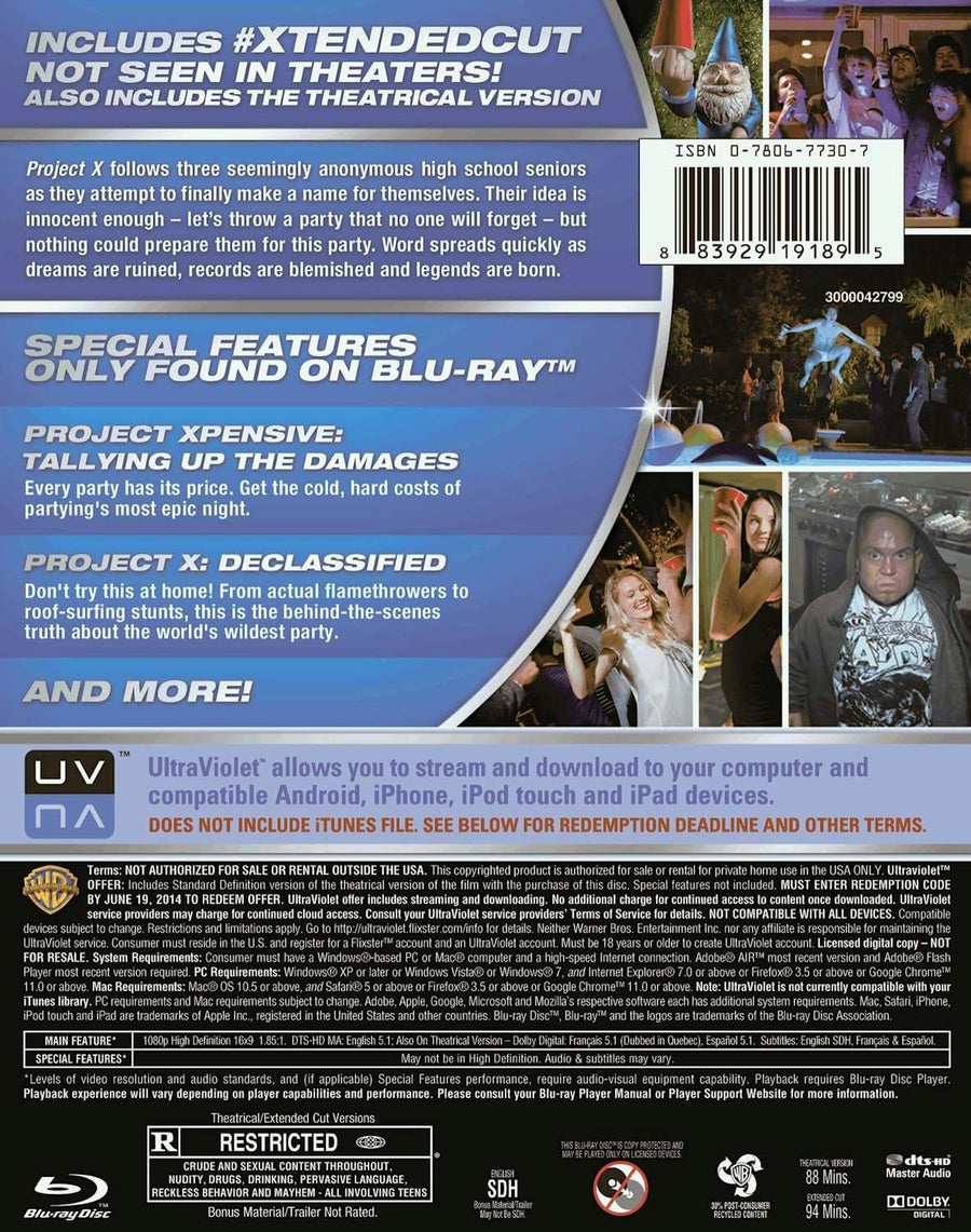 Project X - #Xtendedcut [Blu-ray]