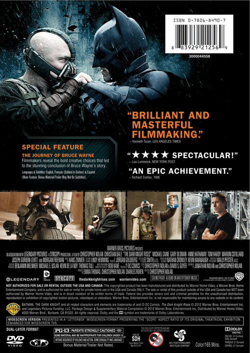 The Dark Knight Rises [DVD]