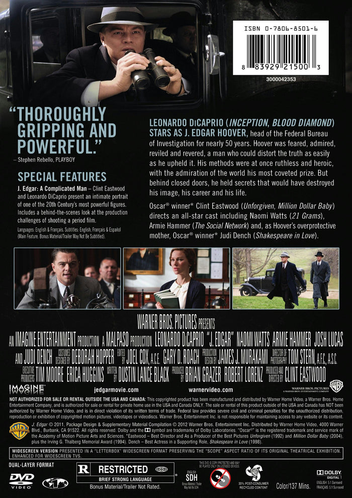 J. Edgar [DVD]