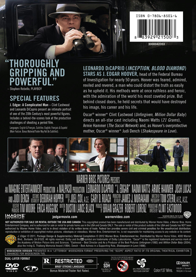 J. Edgar [DVD]