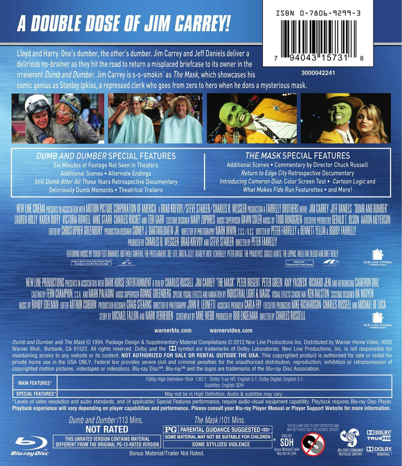 The Mask /Dumb and Dumber (Blu-ray Double Feature) [Blu-ray]
