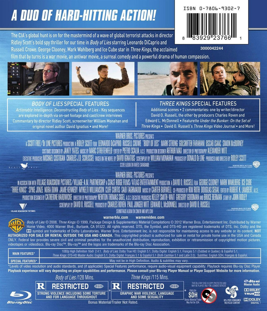Body of Lies /Three Kings (Blu-ray Double Feature) [Blu-ray]