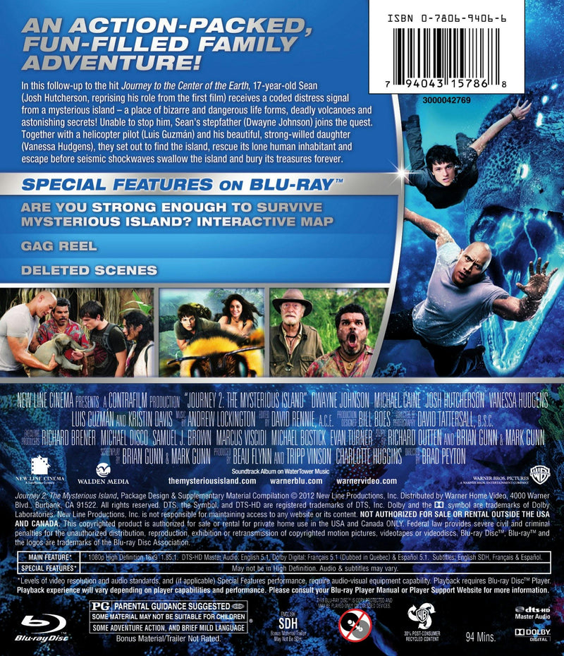 Journey 2: The Mysterious Island [Blu-ray]