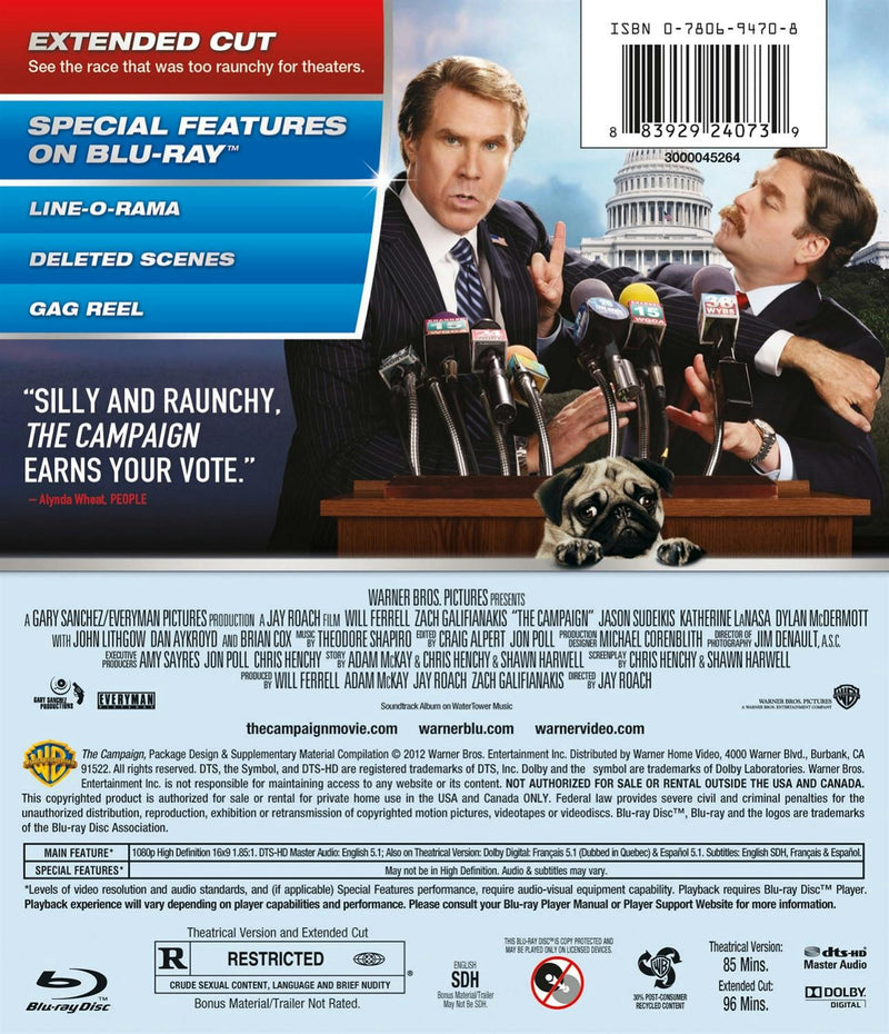 The Campaign (Blu-ray Extended Cut) [Blu-ray]