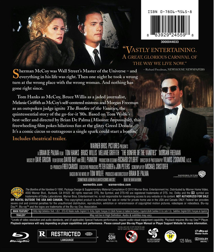 Bonfire of the Vanities [Blu-ray]