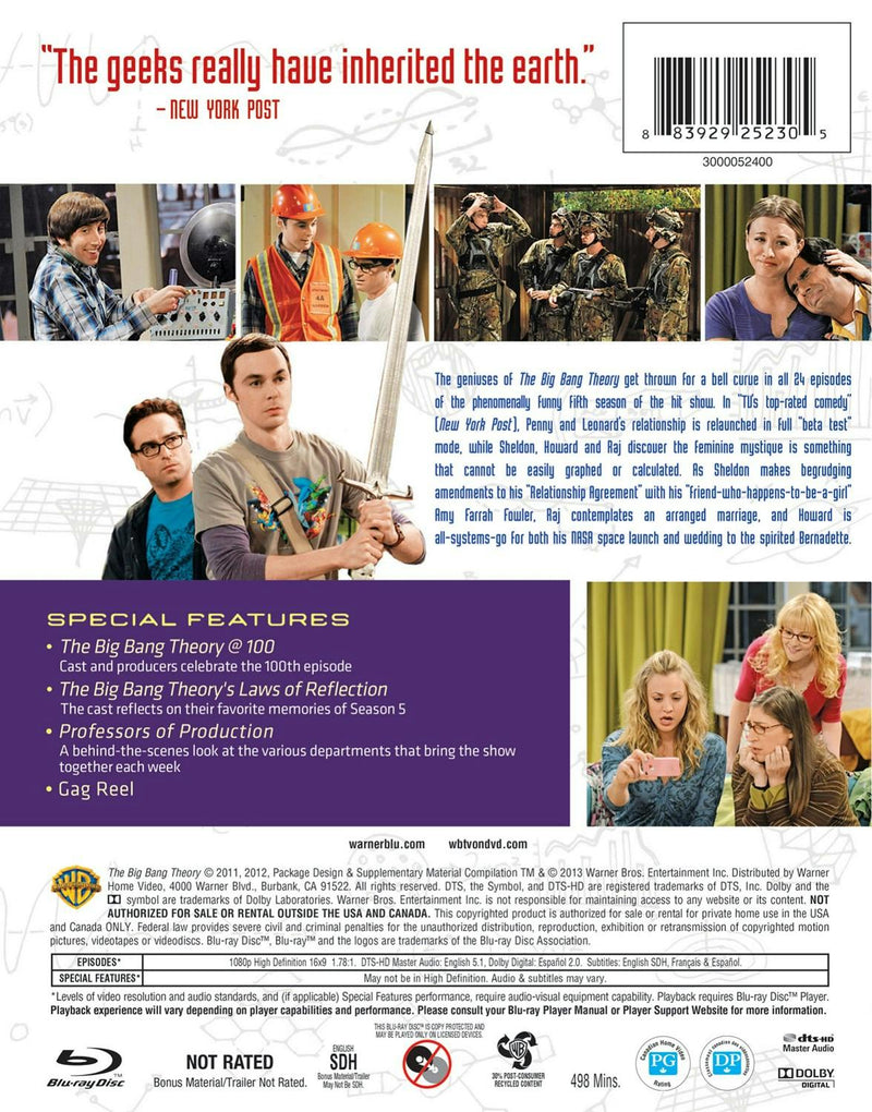 The Big Bang Theory: The Complete Fifth Season (Box Set) [Blu-ray]