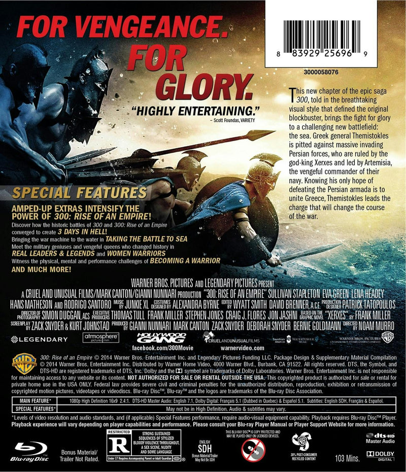 300: Rise of an Empire [Blu-ray]