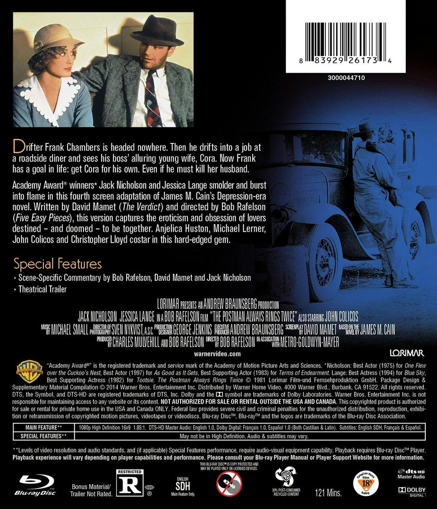 The Postman Always Rings Twice [Blu-ray]