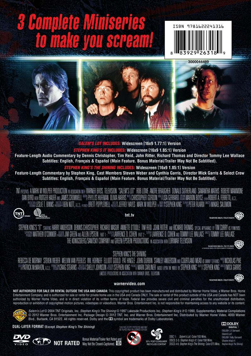 Triple Terror Collection - The Shining/It/Salem's Lot (Box Set) [DVD]