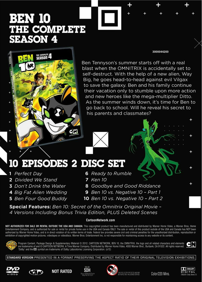 Cartoon Network: Classic Ben 10 Season 4 [DVD]