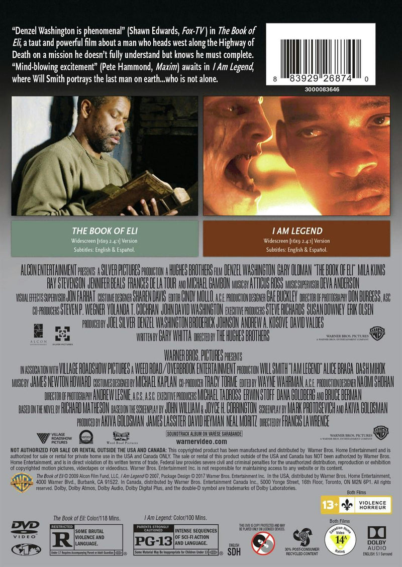 The Book of Eli/I Am Legend (DVD Double Feature) [DVD]