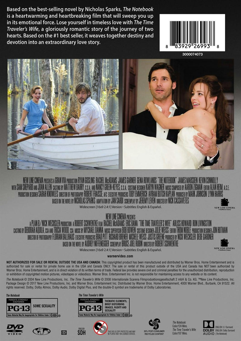 The Notebook  / Time Traveler's Wife (DVD Double Feature) [DVD]