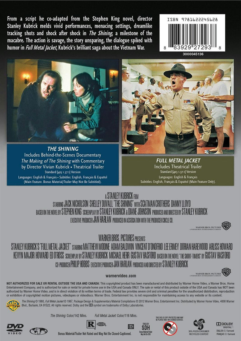 Shining, The / Full Metal Jacket (DVD Double Feature) [DVD]