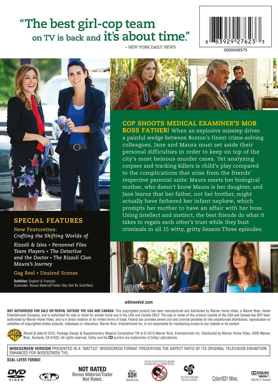 Rizzoli & Isles: The Complete Third Season [DVD]