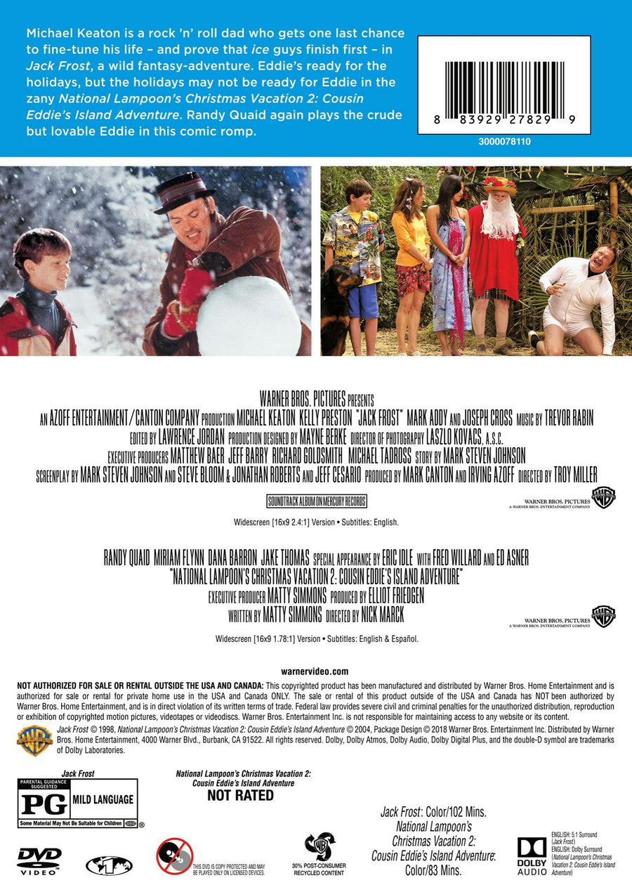 Jack Frost/National Lampoon's Christmas Vacation 2 (DVD Double Feature) [DVD]